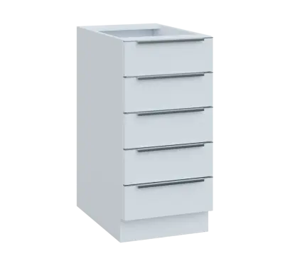 SIS - 4Z52 spodní skříňka, 5-zásuvková, 870x400x600, bílá